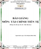 Bài giảng Tài chính tiền tệ: Phần 2 - ĐH Phạm Văn Đồng