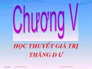 Bài giảng Chương 5: Học thuyết giá trị thặng dư