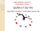 Bài giảng Quản lý dự án: Chương 3 - TS. Đỗ Văn Chính