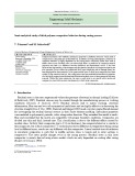 Semi-analytical study of thick polymer composites behavior during curing process