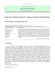 Mathematical modeling of temperature during laser forming using bimodal beam