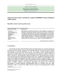 Numerical study of shear wall behavior coupled with HPFRCC beam and diagonal reinforcements