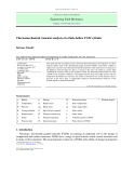 Thermomechanical transient analysis of a thick-hollow FGM cylinder