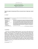 Numerical analysis of mixed mode I/II stress intensity factors of edge slant cracked plates