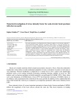 Numerical investigation of stress intensity factor for semi-circular bend specimen with chevron notch