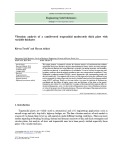 Vibration analysis of a cantilevered trapezoidal moderately thick plate with variable thickness