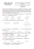 Đề thi thử THPTQG môn Toán lần 2 năm 2019 - THPT Chuyên Thái Nguyên