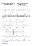 Đề thi thử THPTQG môn Toán lần 1 năm 2019 - THPT Yên Định 2, Thanh Hóa