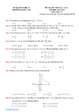 Đề thi thử THPTQG môn Toán lần 1 năm 2019 - Chuyên Đại Học Vinh, Nghệ An