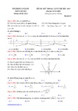 Đề thi thử THPTQG môn Toán lần 1 năm 2019 - THPT Chuyên Thoại Ngọc Hầu, An Giang