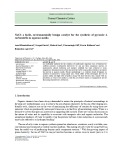 NaCl: a facile, environmentally benign catalyst for the synthesis of pyrazole 4-carbonitrile in aqueous media