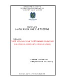 Báo cáo đề tài khoa học cấp trường: Thiết kế điều khiển thiết bị bằng giọng nói với google assistant ( google home)