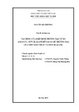 Luận án Tiến sĩ Kinh tế: Tác động của Hiệp định thương mại tự do Asean-Úc- New Zealand đến quan hệ thương mại của Việt Nam với Úc và New Zealand