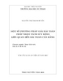 Tóm tắt Luận án tiến sĩ Toán học: Một số phương pháp giải bài toán chấp nhận tách suy rộng liên quan đến bài toán cân bằng