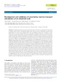 Development and validation of uncertainty neutron transport calculations at an industrial scale