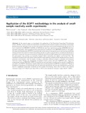 Application of the EGPT methodology in the analysis of small-sample reactivity worth experiments