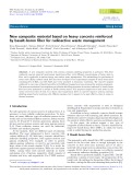 New composite material based on heavy concrete reinforced by basalt-boron ﬁber for radioactive waste management