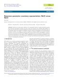 Resonance parameter covariance representation: ﬁle32 versus ﬁle33