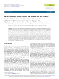 Heat exchanger design studies for molten salt fast reactor
