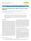 Nuclear data correlation between different isotopes via integral information