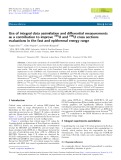 Use of integral data assimilation and differential measurements as a contribution to improve 235U and 238U cross sections evaluations in the fast and epithermal energy range