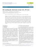 UC1 sampling plan, liquid waste storage tanks, JRC Ispra