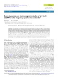 Beam dynamics and electromagnetic studies of a 3 MeV, 325 MHz radio frequency quadrupole accelerator