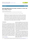 Cross-observables and cross-isotopes correlations in nuclear data from integral constraints