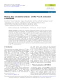 Nuclear data uncertainty analysis for the Po-210 production in MYRRHA