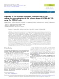 Inﬂuence of the dissolved hydrogen concentration on the radioactive contamination of the primary loops of DOEL-4 PWR using the OSCAR code