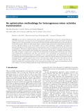 An optimization methodology for heterogeneous minor actinides transmutation