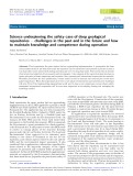 Science underpinning the safety case of deep geological repositories challenges in the past and in the future and how to maintain knowledge and competence during operation