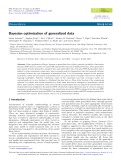 Bayesian optimization of generalized data