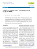 Hydraulic and statistical study of metastable phenomena in PWR rod bundles