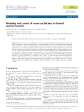 Modeling and control of xenon oscillations in thermal neutron reactors