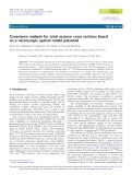 Covariance analysis for total neutron cross sections based on a microscopic optical model potential