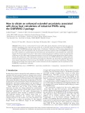 How to obtain an enhanced extended uncertainty associated with decay heat calculations of industrial PWRs using  the DARWIN2.3 package