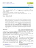 Three-component U-Pu-Th fuel for plutonium irradiation in heavy water reactors