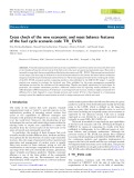 Cross check of the new economic and mass balance features of the fuel cycle scenario code TR_EVOL