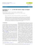 Correlation n¯¯p − s − x in the fast neutron range via integral information