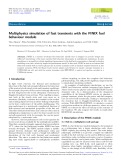 Multiphysics simulation of fast transients with the FINIX fuel behaviour module