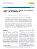 A simpliﬁed geometrical model for transient corium propagation in core for LWR with heavy reﬂector