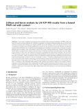 Lithium and boron analysis by LA-ICP-MS results from a bowed PWR rod with contact