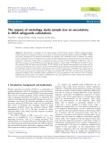 The impact of metrology study sample size on uncertainty in IAEA safeguards calculations