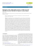 Estimation of the radionuclide inventory in LWR spent fuel assembly structural materials for long-term safety analysis