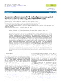 Assessment of stainless steel 348 fuel rod performance against literature available data using TRANSURANUS code