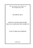 Luận văn Thạc sĩ Luật kinh tế: Kiểm soát tập trung kinh tế theo pháp luật cạnh tranh ở Việt Nam hiện nay