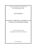 Luận văn Thạc sĩ Luật học tội phạm học và phòng ngừa tội phạm: Nguyên nhân và điều kiện của tình hình các tội về mại dâm tại thành phố Hồ Chí Minh
