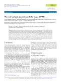 Thermal hydraulic simulations of the Angra 2 PWR