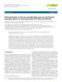 Characterization of the ion-amorphization process and thermal annealing effects on third generation SiC ﬁbers and 6H-SiC